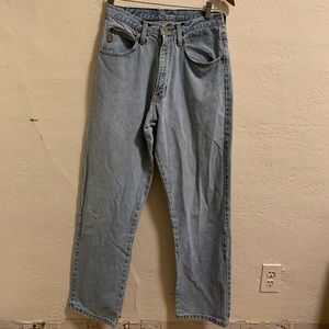 Vintage Giorgio Armani 90s Mom High Rise light wash jeans 30